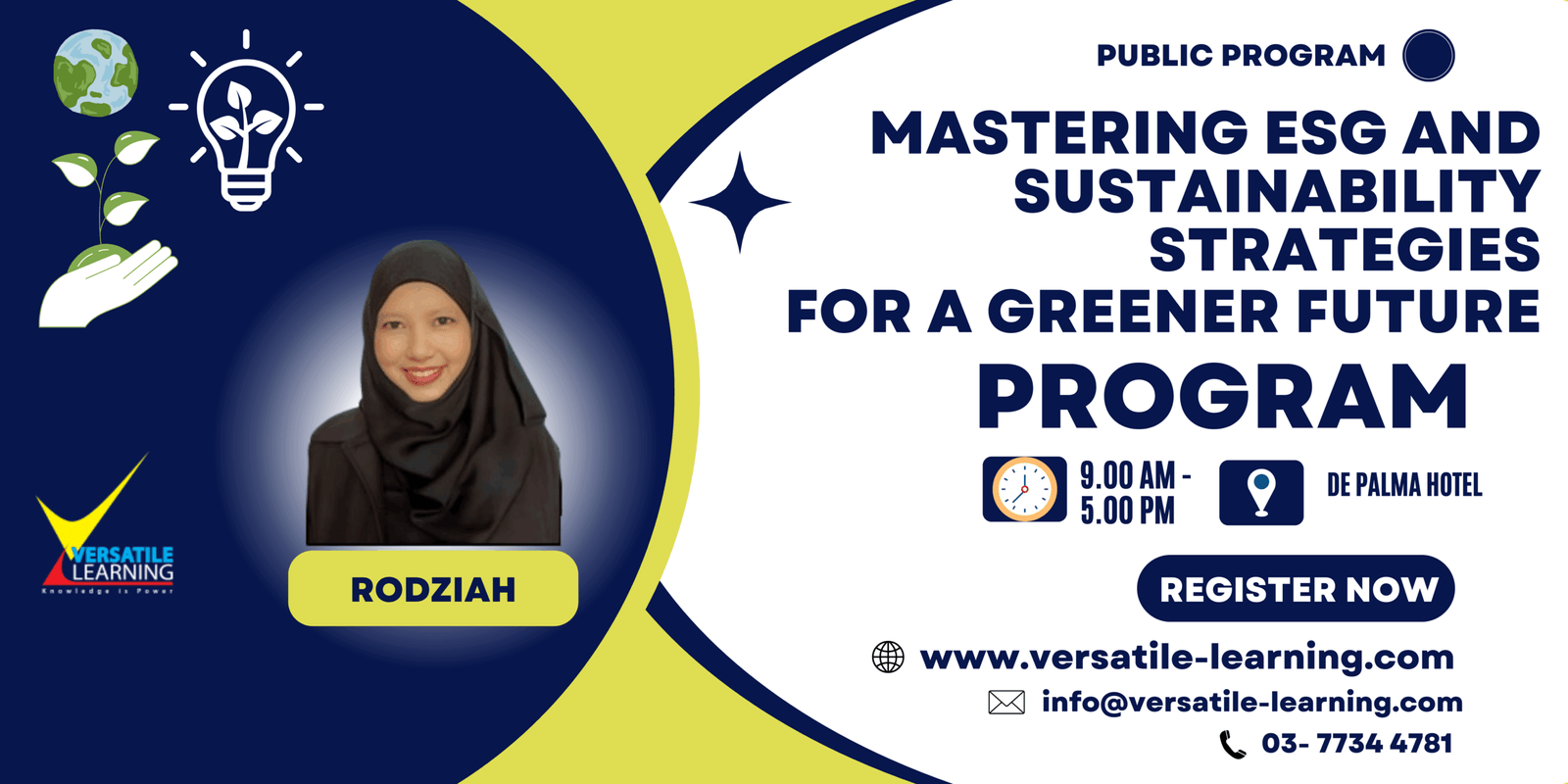 HSE 006- Mastering ESG and Sustainability Strategies For A Greener Future, 8 July 2025