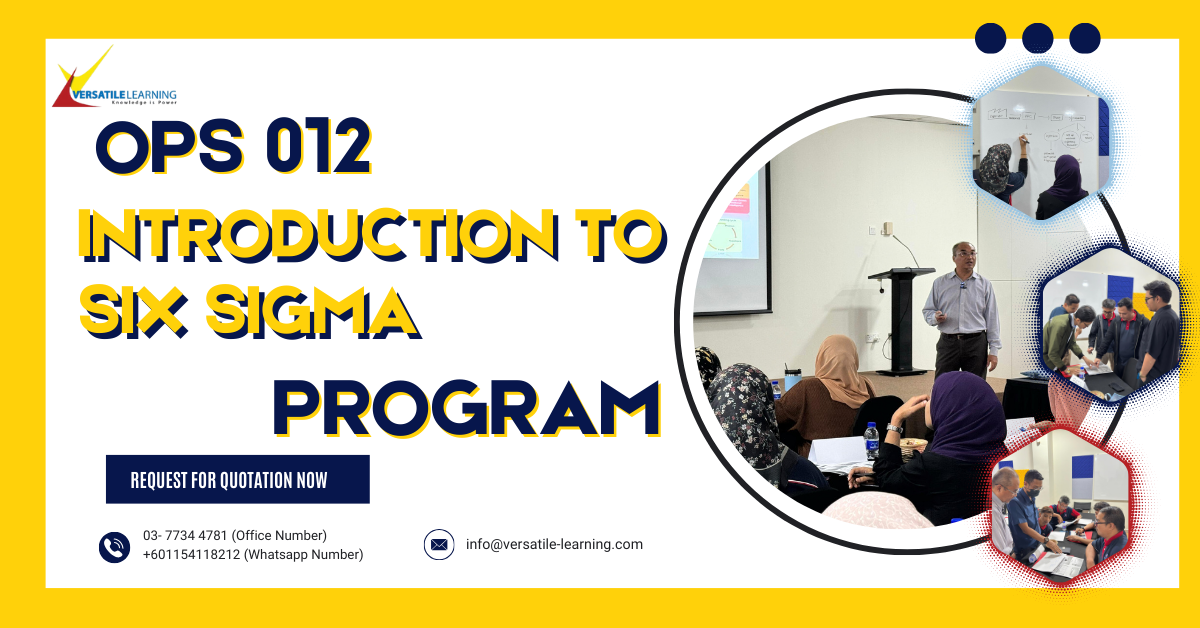 OPS 012 – Introduction to Six Sigma