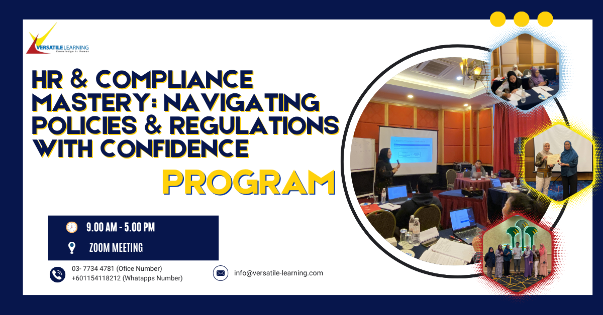 PYR 005 – Hr & Compliance Mastery: Navigating Policies & Regulations With Confidence, 18 & 19 August 2025