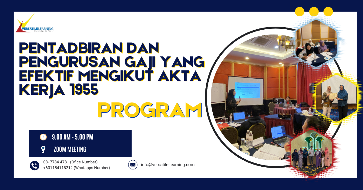 PYR 002 – Pentadbiran dan Pengurusan Gaji yang Efektif Mengikut Akta Kerja 1955, 6 November 2025