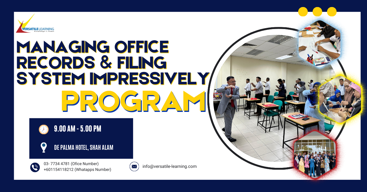 FAD 003 – Managing Office Records & Filing System Impressively, 28 & 29 October 2026