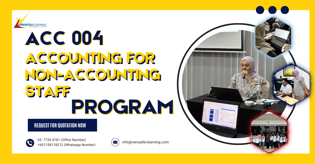 ACC 004 – Accounting For Non-Accounting Staff