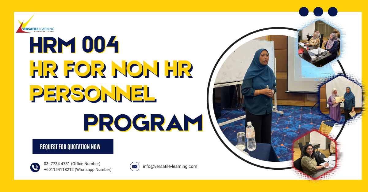 HRM 004 – HR for Non HR Personnel