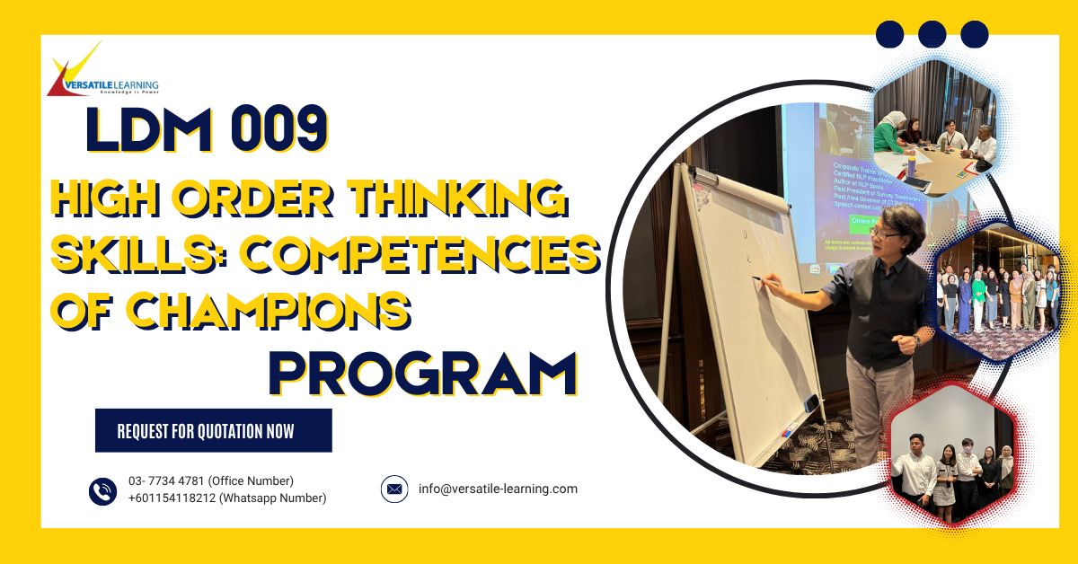 LDM 009 – High Order Thinking Skills (HOTS): Competencies of Champions